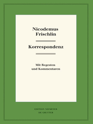 cover image of Nicodemus Frischlin